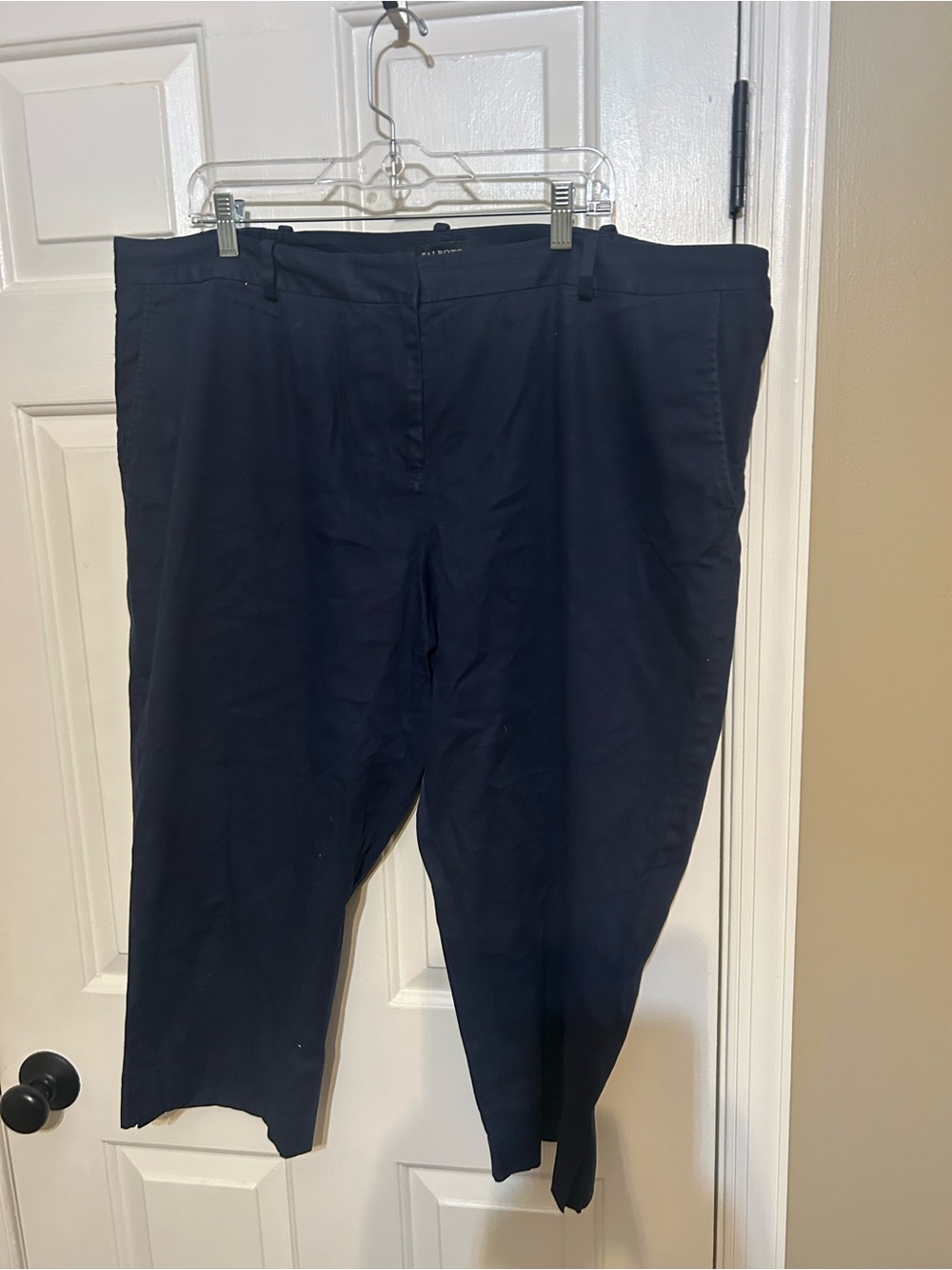 Talbots signature cropped navy blue pants women’s plus size 20w